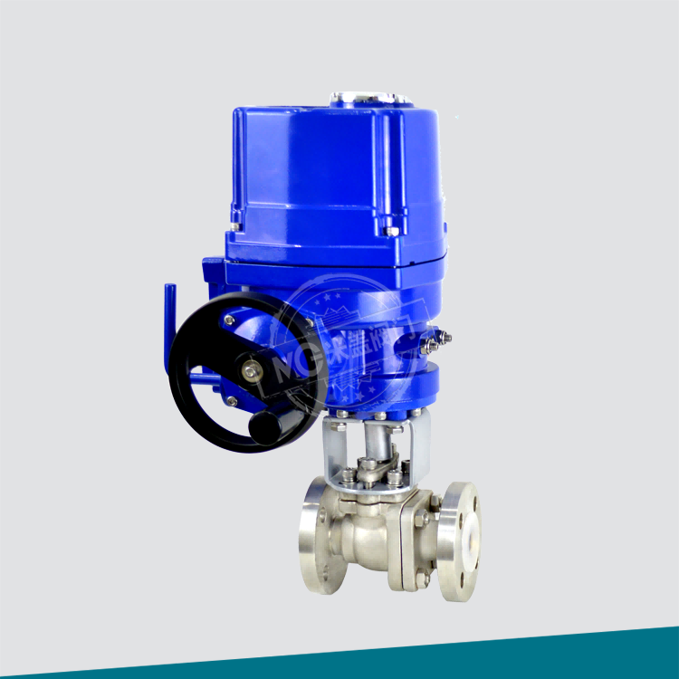 电动衬氟法兰球阀（不锈钢）